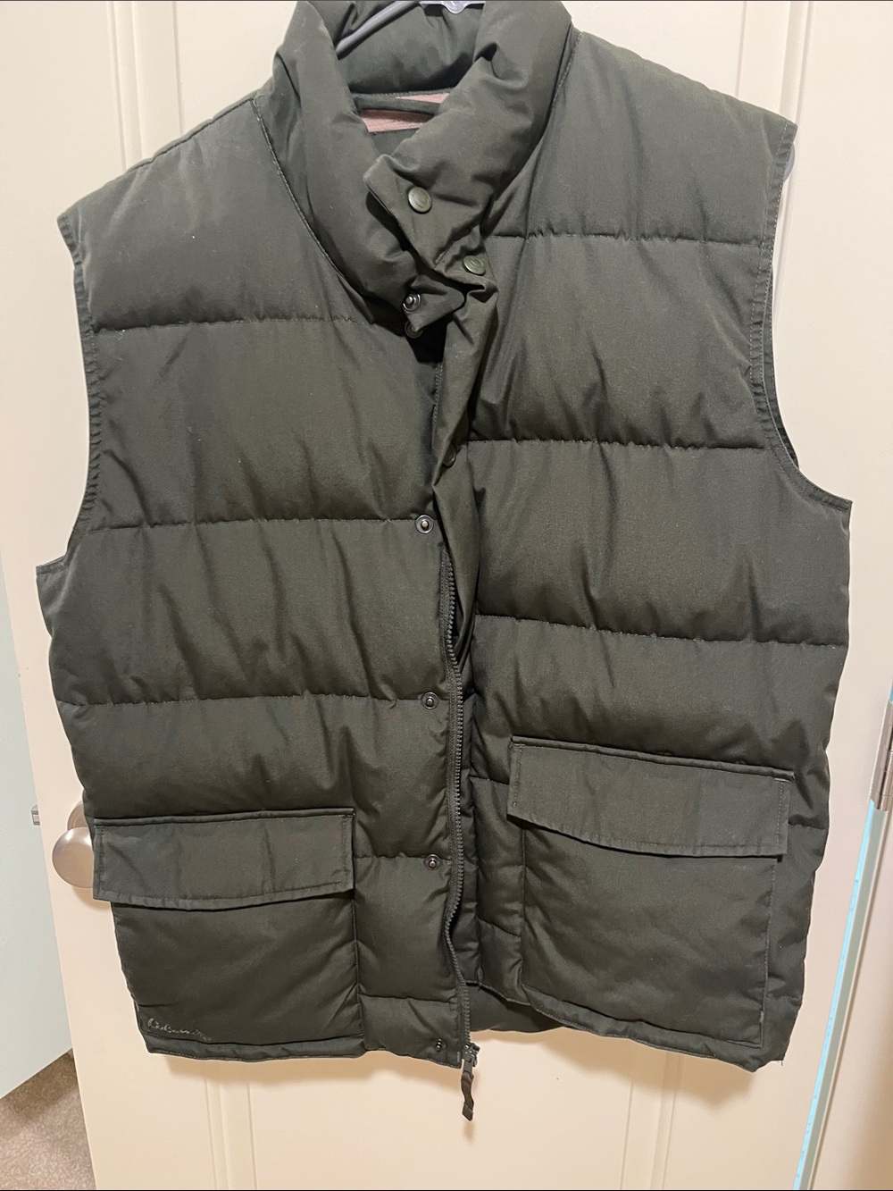 Cabela's Olive Green and tan Insulated Vest